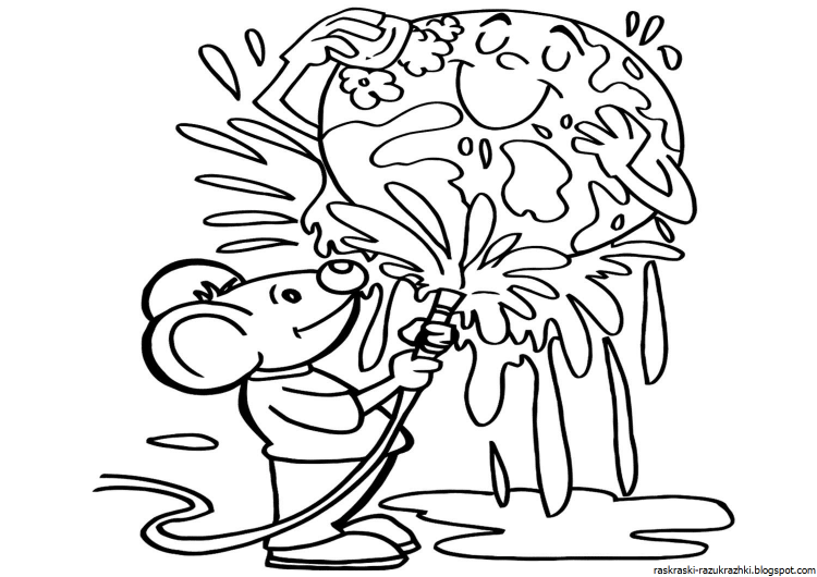 Планета земля цветок раскраска