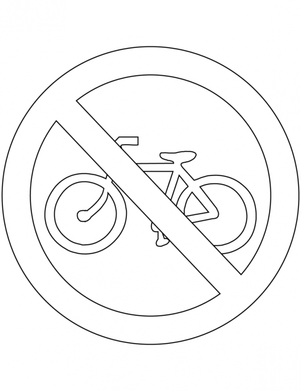 Знак дети раскраска для детей