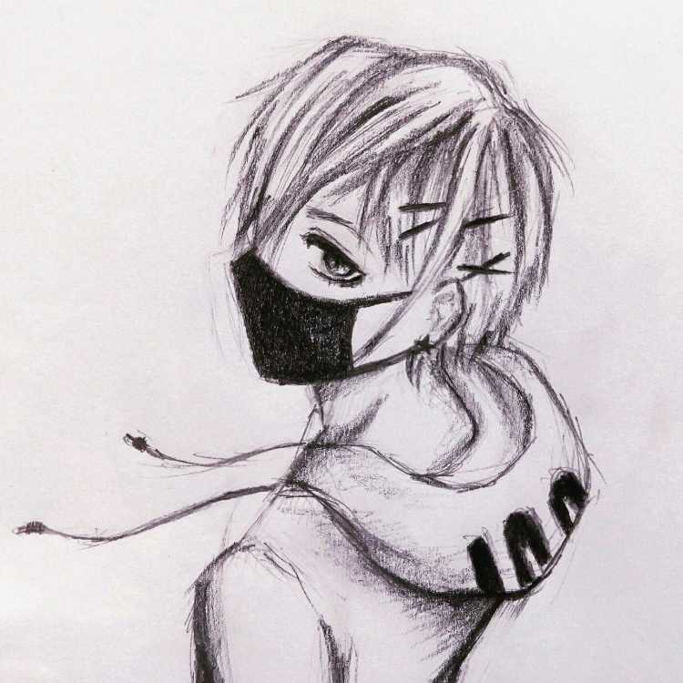 Рисунки аниме карандашом мальчики