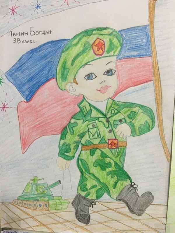 Рисование защита Родины