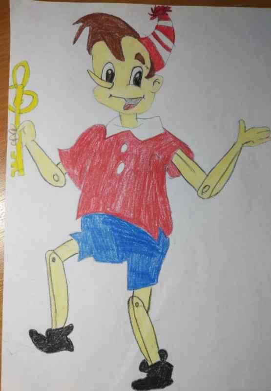 Буратино мультяшка