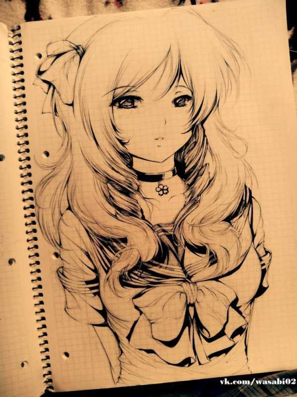 Рисовка аниме девушек