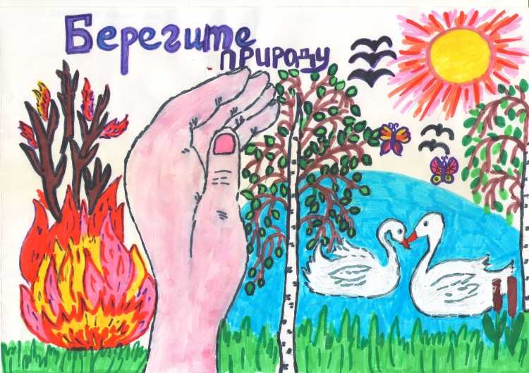 Рисунок на тему береги природу