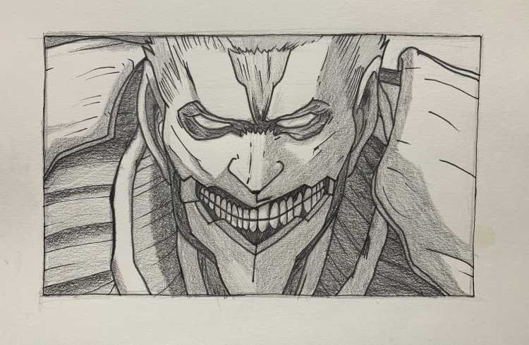 Бронированный Титан рисунок