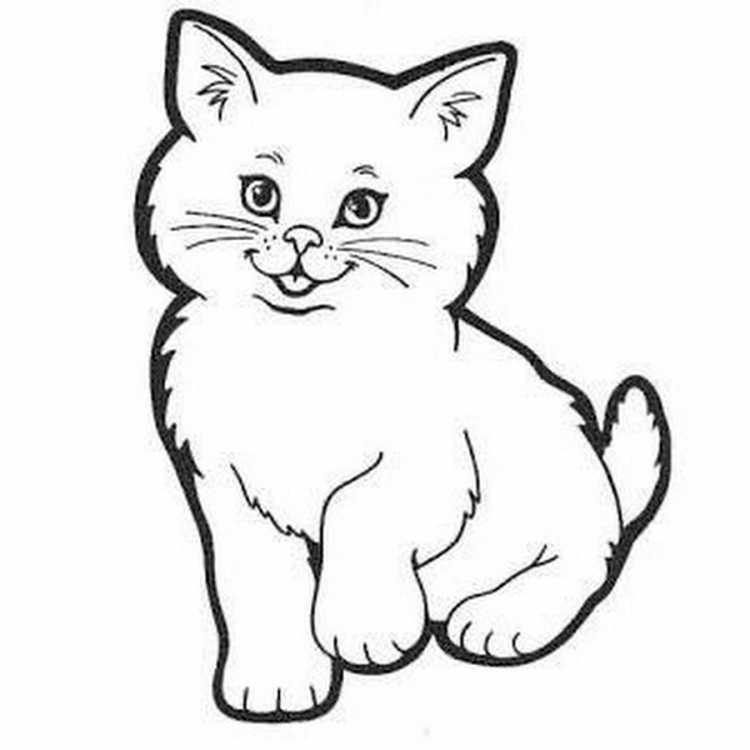 Кошка для рисования для детей
