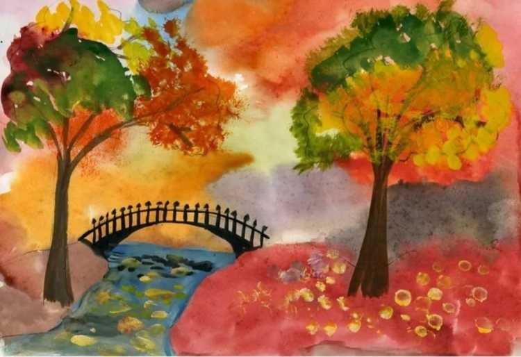 Рисование осень