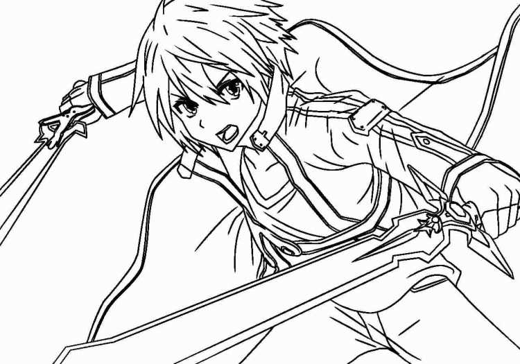 Раскраски аниме мальчики