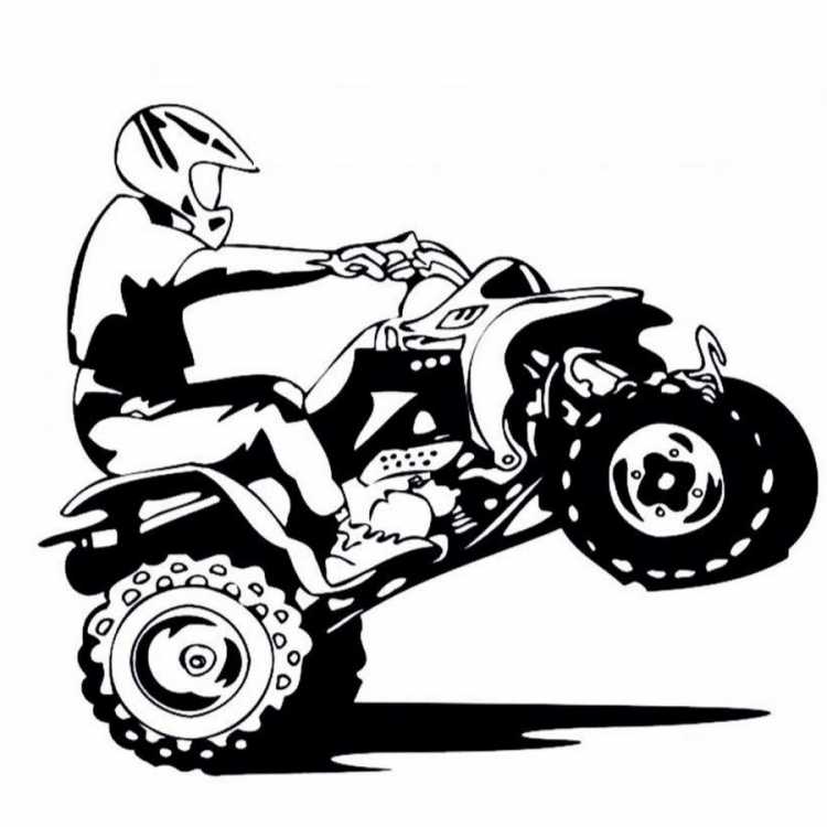 Квадроцикл карандашом