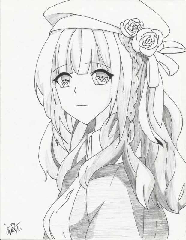 Аниме для срисовывания карандашом