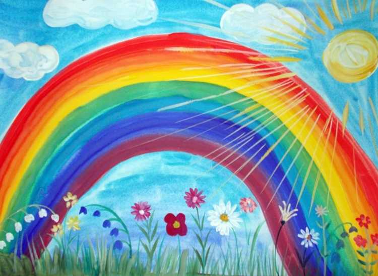 Рисование Радуга дуга