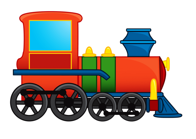 Паровоз мультяшный