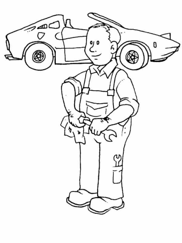 Кассир раскраска для детей