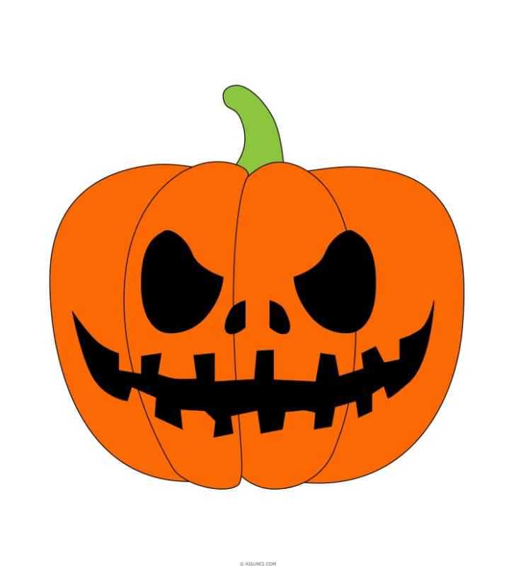 Тыква на Хэллоуин раскраска