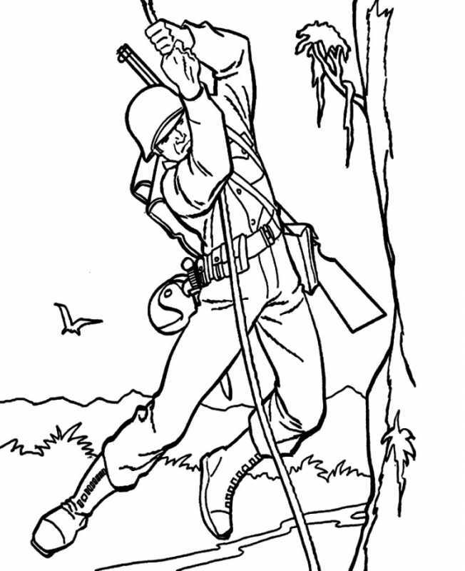 Раскраска военные профессии