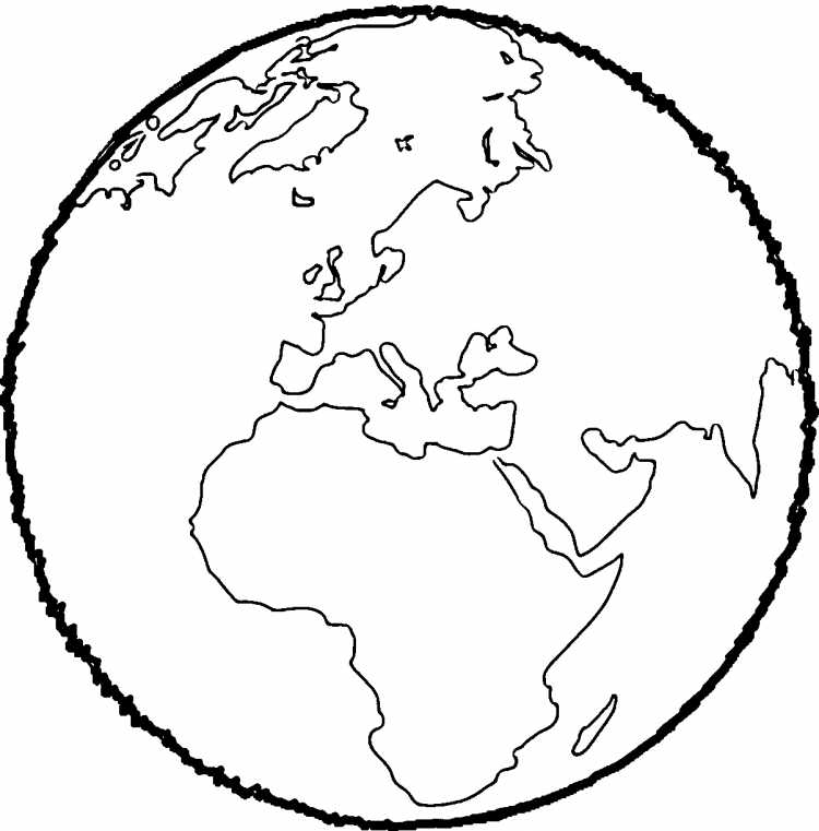 Планета земля раскраска