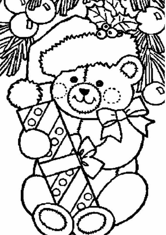 Новогодняя раскраска