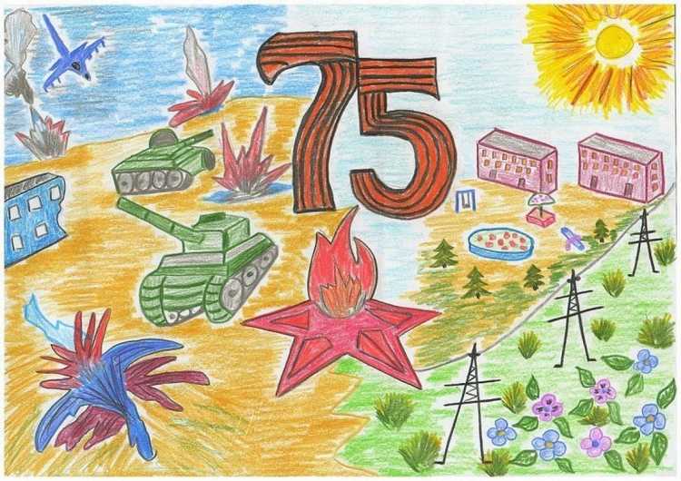 Лёгкие рисунки на тему день Победы