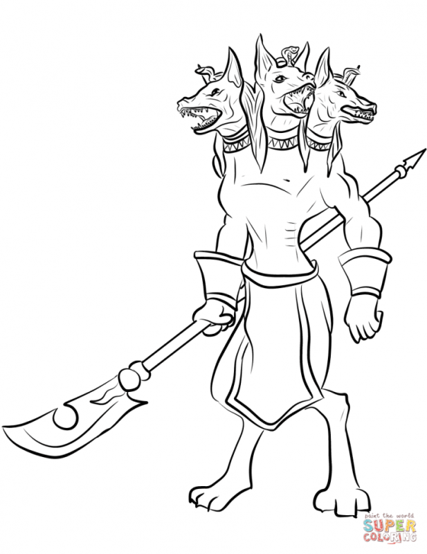 Медуза Горгона раскраска детская