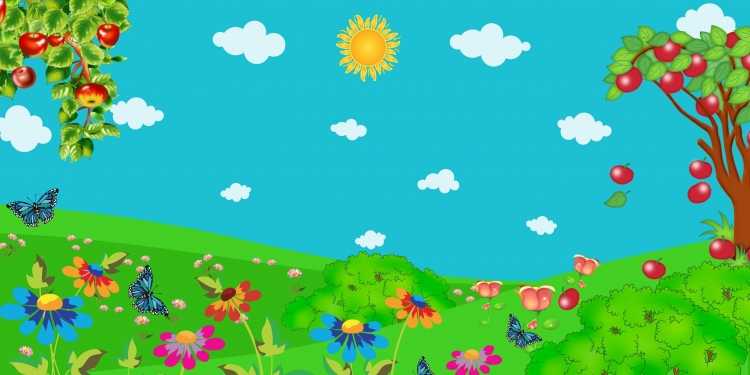 Поляна из мультика