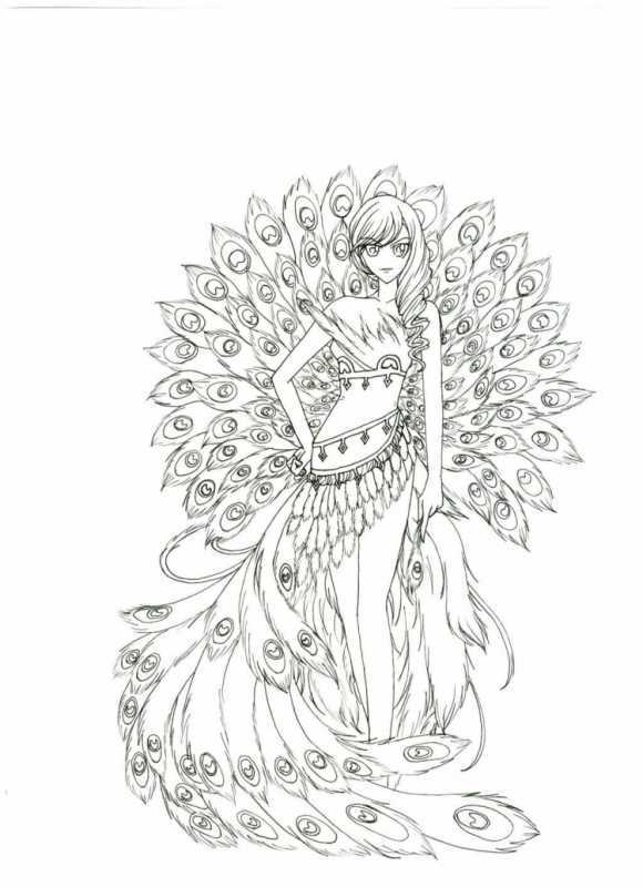 Павлин пуантилизм