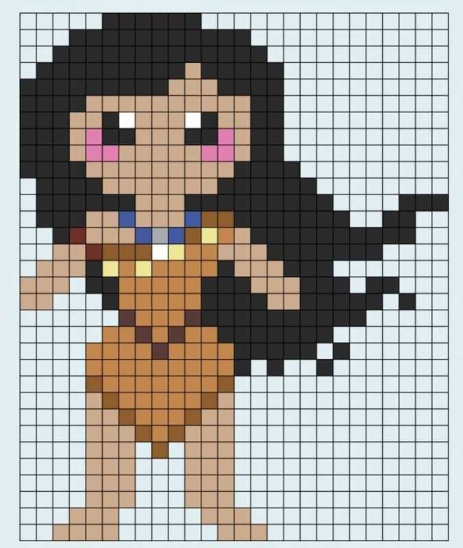 Девочка по клеточкам