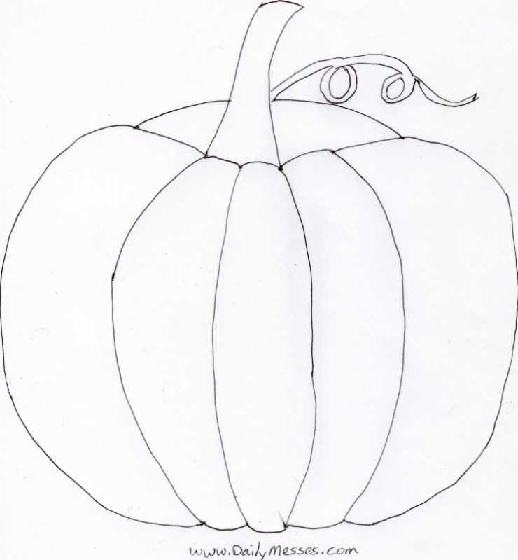 Тыква карандашом