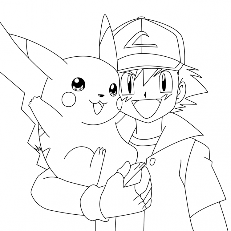 Раскраска покемон детектив Пикачу