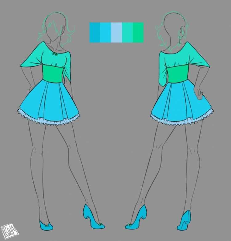 Манекены для рисования одежды