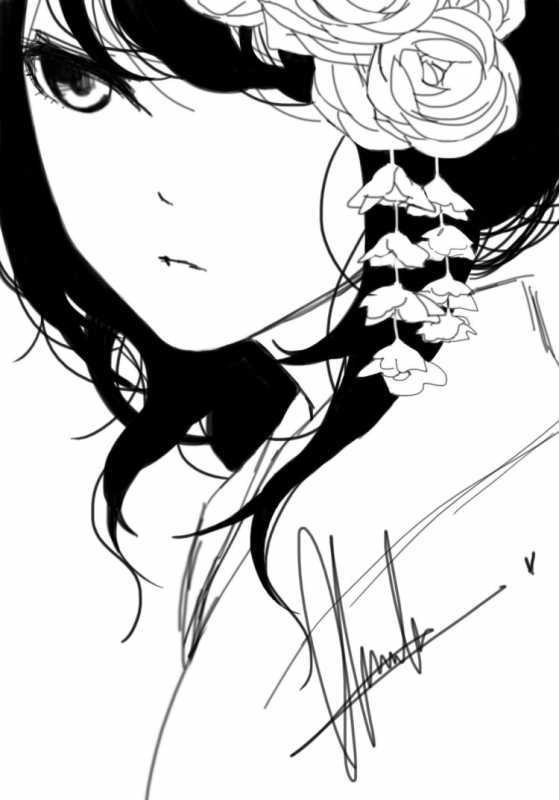 Аниме чёрно белые