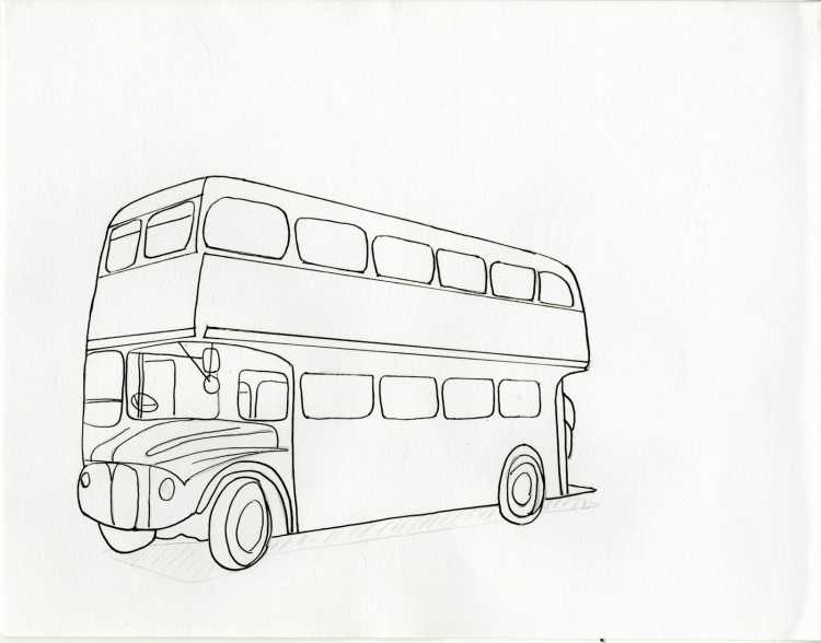 Раскраска автобус ПАЗ