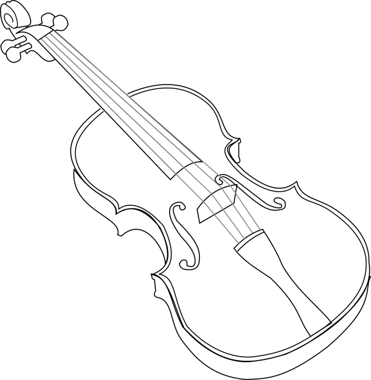 Музыкальные инструменты раскраска