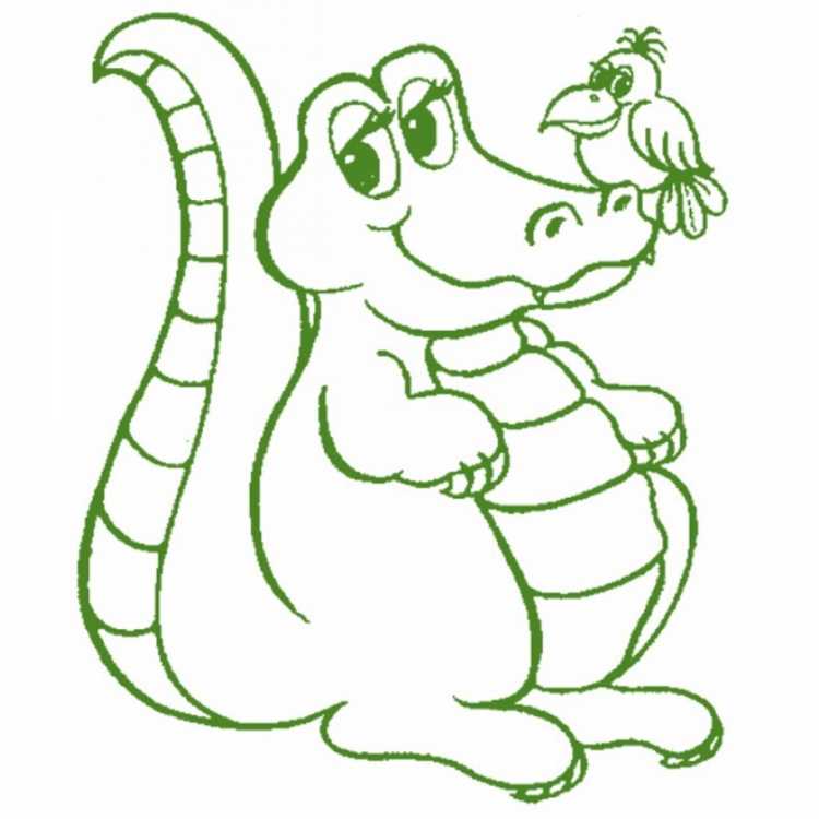 Пасть крокодила раскраска