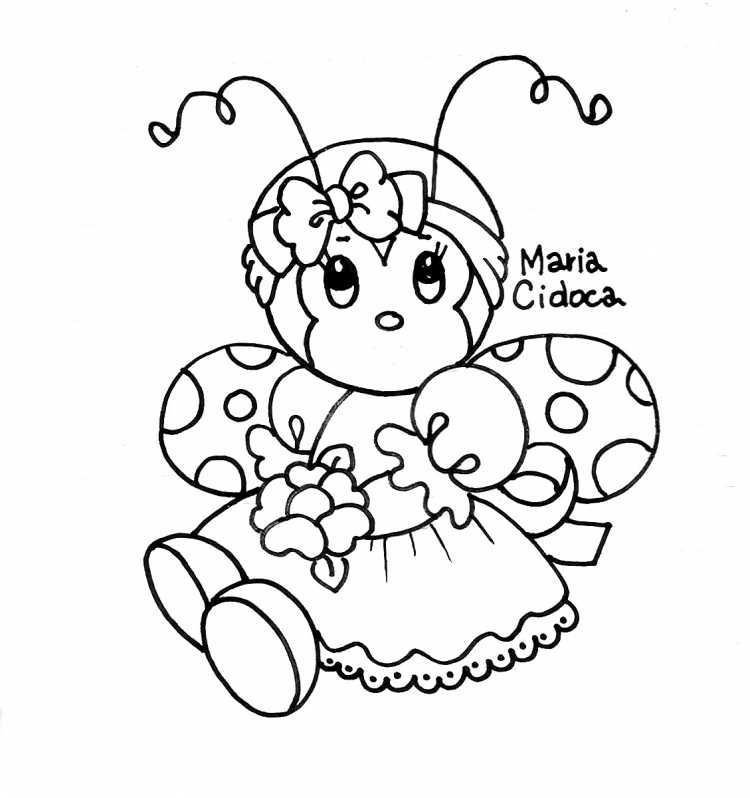 Леди баг Божья коровка раскраска