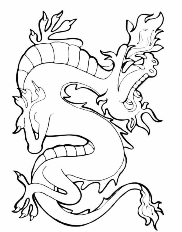 Раскраски драконы и динозавры
