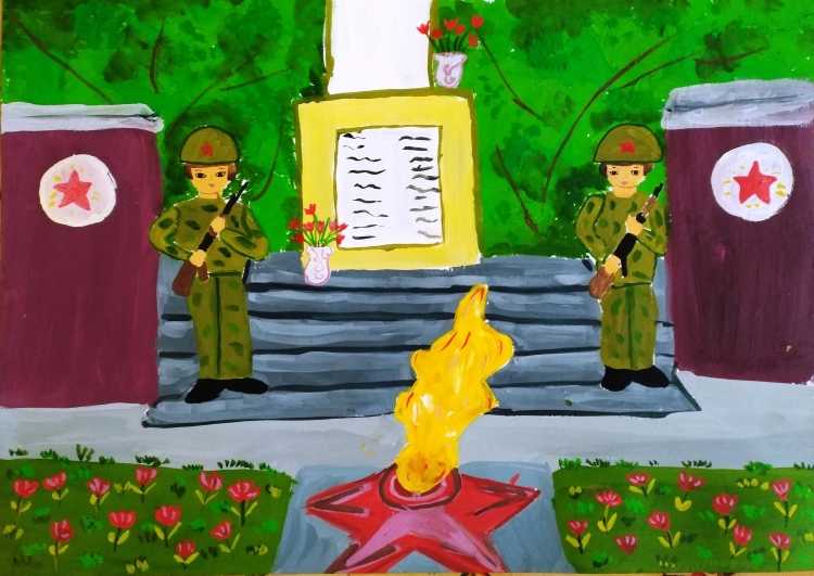 Вечный огонь рисуюрисую