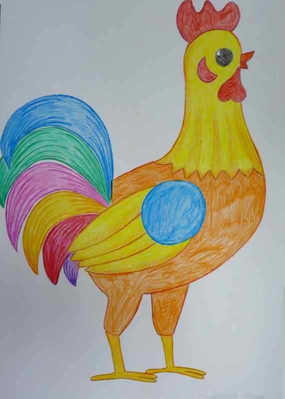 Петух в декоративном искусстве