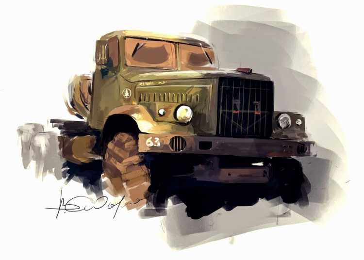 Грузовик Урал 1945