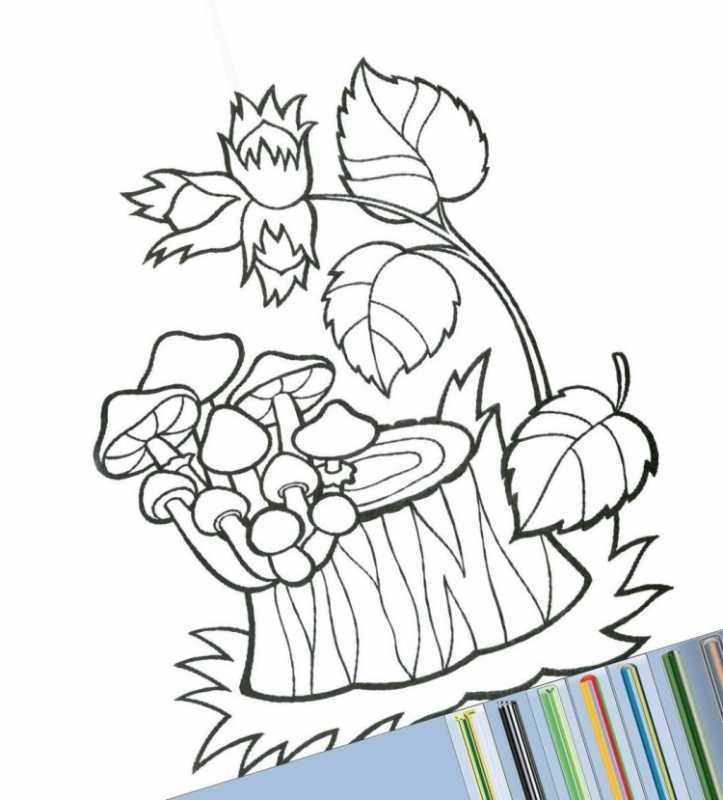 Осенняя раскраска