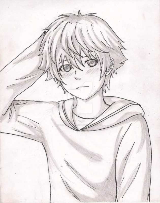 Аниме рисунки ручкой легкие