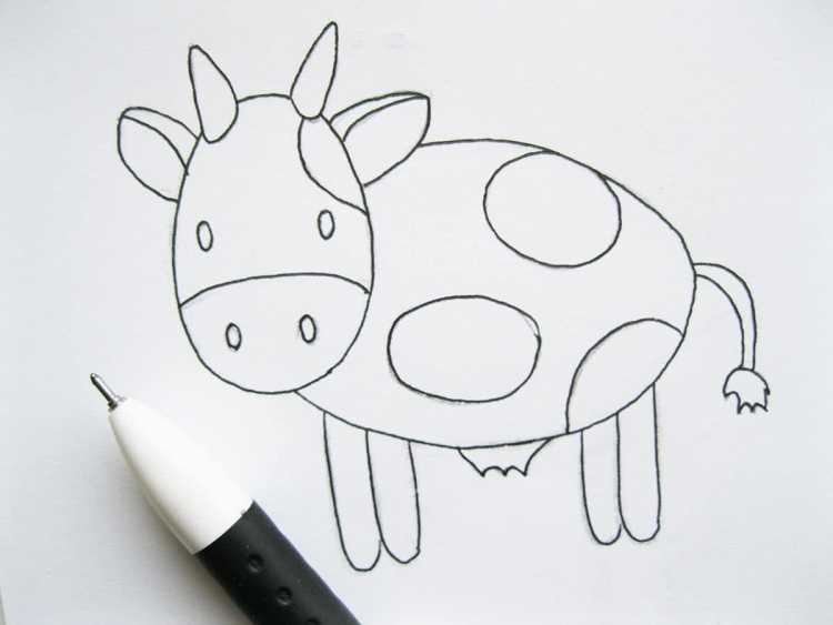 Рисование коровы