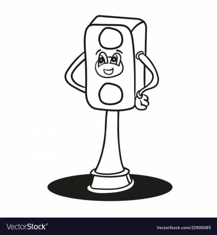 Стилизованные светофоры рисунки