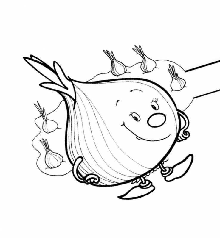 Раскраска "овощи"