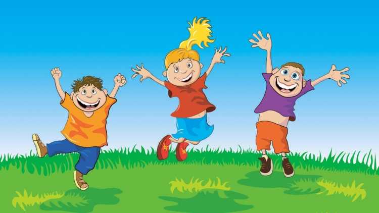 Дети веселятся в лагере