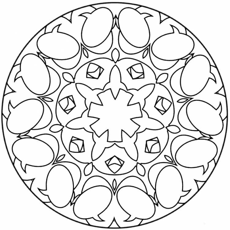 Простые мандалы для детей