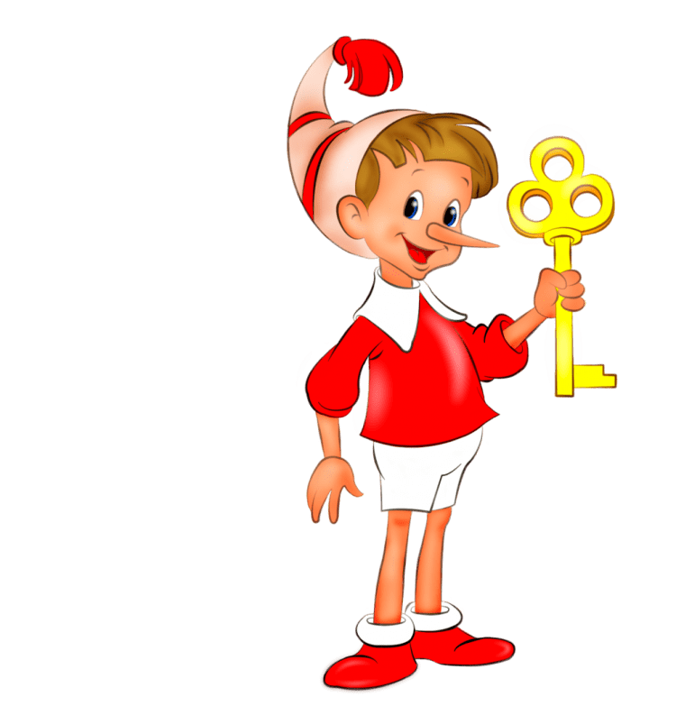 Буратино раскраска для детей