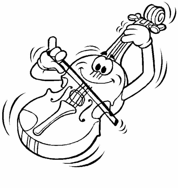 Музыкальные раскраски для детей