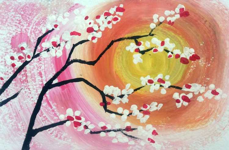 Рисование Сакуры