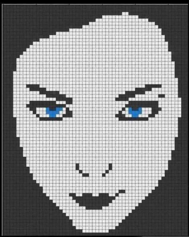 Рисунки в клеточку