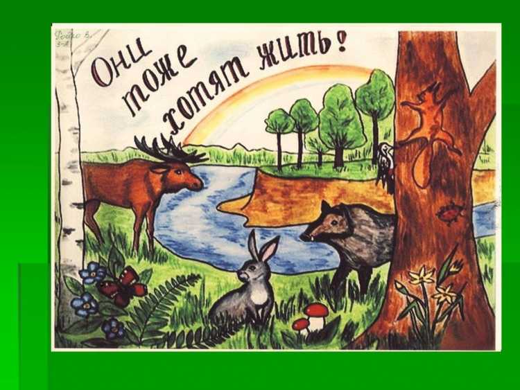 Плакат на тему защита природы