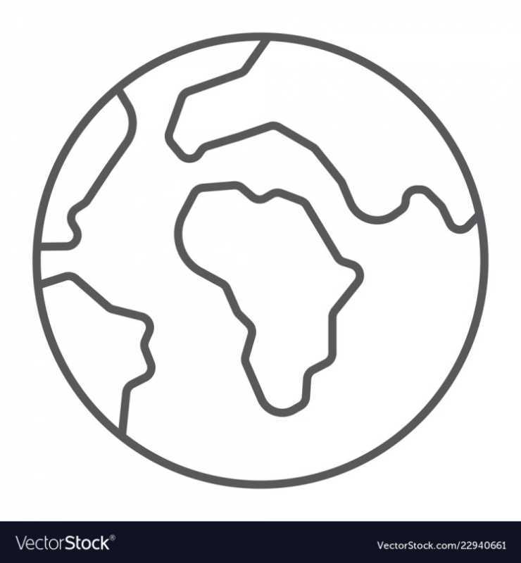 Раскраска школьный Глобус